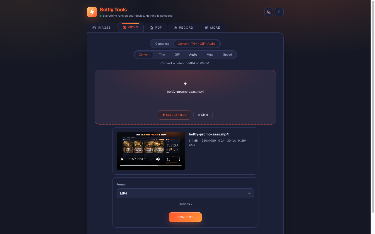 Video tools